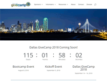 Tablet Screenshot of dallasgivecamp.org